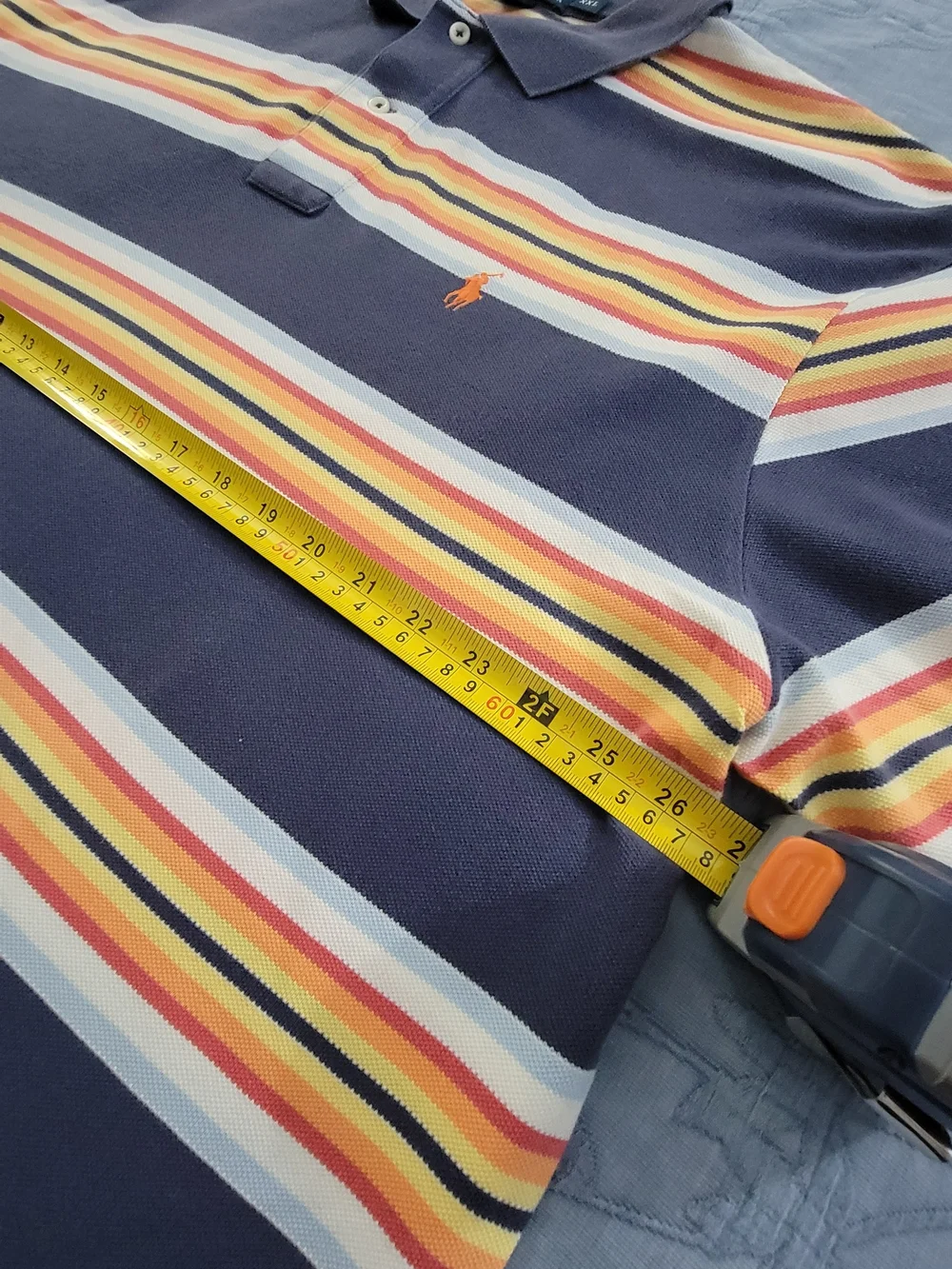 Polo by Ralph Lauren Men’s Navy Striped Polo Shirt